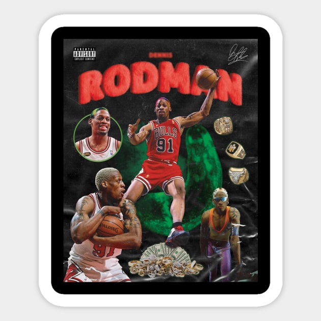NBA Legend - Rodman Sticker by O.G. Players